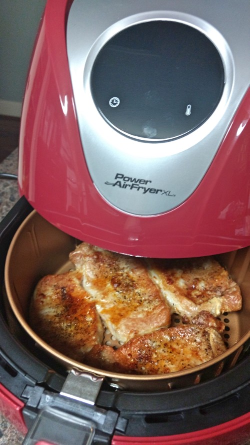 How To Make Perfect Pork Chops In The Power Air Fryer XL - Inspiring Momma